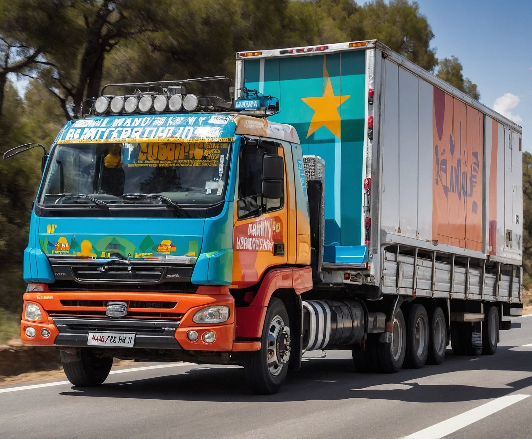 Transporte de mercancías por carretera seguro y eficiente